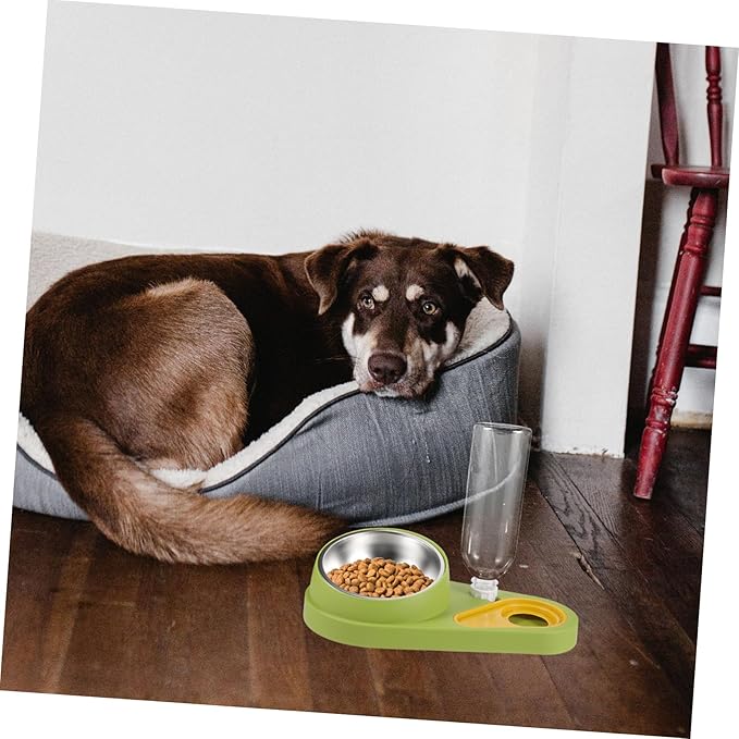 POPETPOP Pet Automatic Water Dispenser and Food Feeder Bowl for Dogs and Cats Detachable Easy to Fill and Pet Supplies