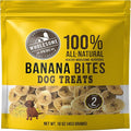 Wholesome Pride Banana Bites Dog Treats – 2-Ingredient Banana Chips for Dogs, Grain-Free, Banana & Coconut Oil, 16 oz
