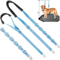 Dog Grooming Belly Strap - Dog Grooming Table Arm Extender with Clamp Extension Loop Bathing Restraint Leash No Sit Haunch Holder for Small & Medium Dogs Hair Cutting Washing (Blue)