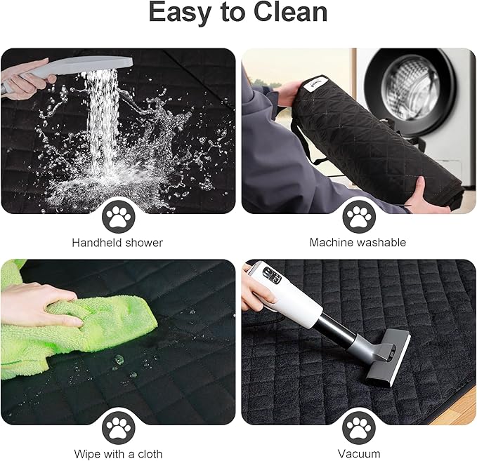 PAWISE Dog Front Seat Cover for Car,2-in-1 Full Protection Dog Car Seat Cover with Safety Belt, Waterproof Single Pet Seat Cover,Fits Trucks, SUVs, Jeep