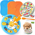 KIPRITII Well-Rounded Dog Enrichment Toys Set – Keeps Dogs Busy with Mental Stimulation & Slow Feeding, Includes Dog Lick Mat, Puzzle Toy & Slow Feeder Bowl for Boredom Relief