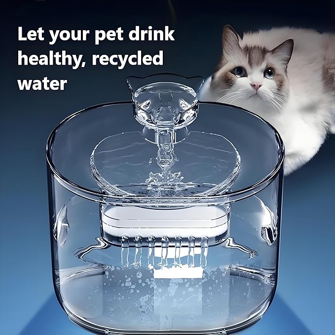 Intelligent Automatic Pet Water Dispenser, 4-Stage Filtration, for Cats, Dogs and Other Pets