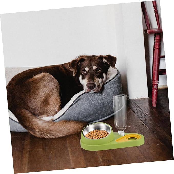 ibasenice Automatic Pet Food Feeder and Water Dispenser Non-Skid Design Detachable Dog Bowl for Cats and Dogs Capacity Pet Supply