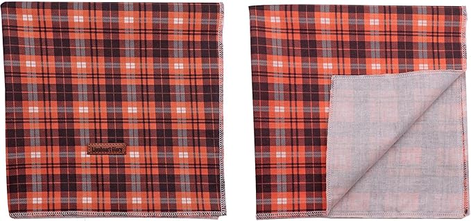 Lionheart glory Fall Dog Bandana 1 Pack Washable Soft Cotton Halloween Bibs Scarf, Adjustable Kerchief Square Dog Bandanas for Small Dogs