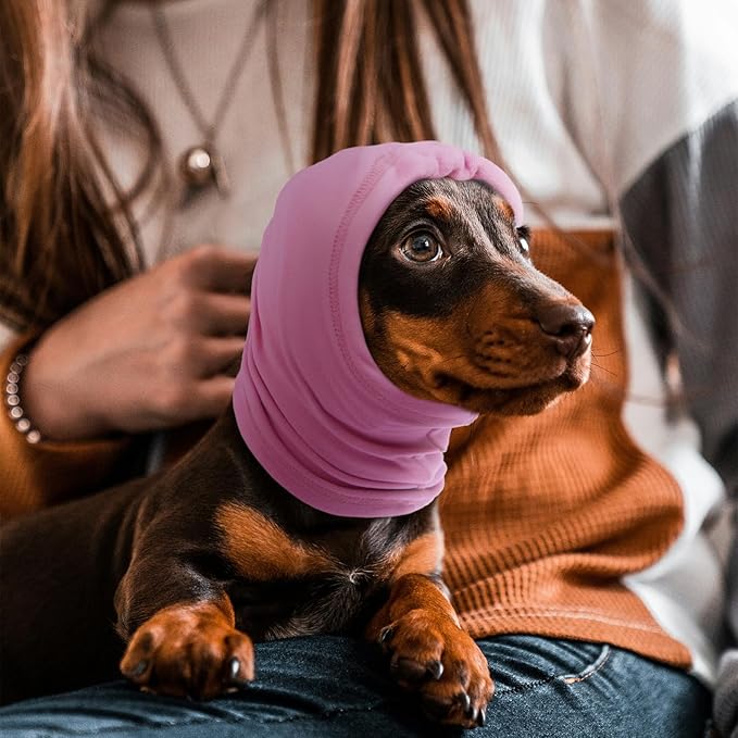 Nanaki Dog Ear Wrap Hematoma Head Wrap For Dogs-No Shake Ear Wraps, 3rd Gen Calming Hoodie, Adjustable Anti-Slip Head Covers Muffs Noise Protection,Fireworks Grooming, Christmas, New Year