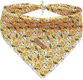 Lionheart glory Dog Bandana Halloween 1 Pack Washable Soft Dog Scarf, Fall Bib Scarf Boy Girl Square Adjustable Dogs Bandanas for Small to Large Pets