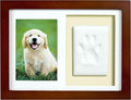 Tiny Ideas Paw Print Keepsake Impression Kit, No Mess Pet Clay Paw Print Mold for Dog and Cat, Ideal Personalized Gift or Memorial Frame for Pet Parents