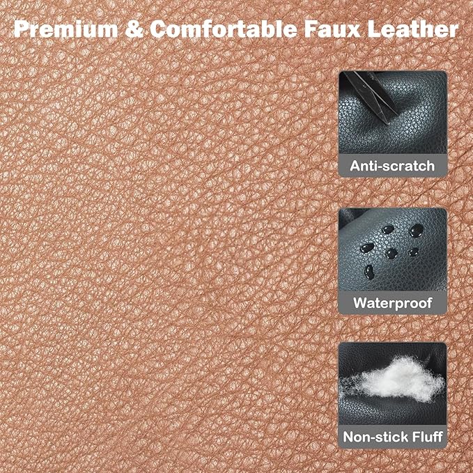 Portable Small Dog Seat for Car, Luxury Leather Center Console Dog Car Seat Booster with Safety Tethers, Anti-Collapse Pet Travel Carseat for SUV, Truck