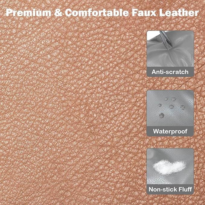 Portable Small Dog Seat for Car, Luxury Leather Center Console Dog Car Seat Booster with Safety Tethers, Anti-Collapse Pet Travel Carseat for SUV, Truck