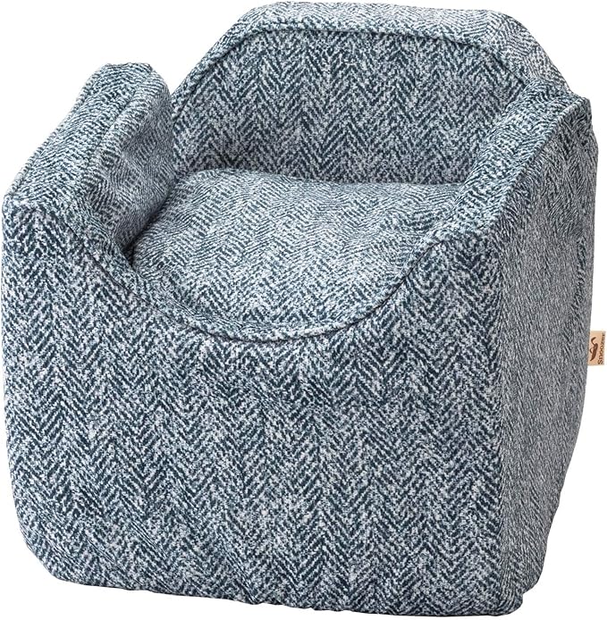Snoozer Dog Car Seat: Lookout I Dog Booster Car Seat for Pets up to 18lbs, Helps Alleviate Travel Sickness & Fear for Dogs, Removable Washable Cover – Palmer Indigo, Size Small