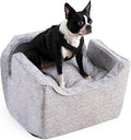 Snoozer Dog Car Seat: Lookout I Dog Booster Car Seat for Pets up to 25lbs, Helps Alleviate Travel Sickness & Fear for Dogs, Removable Washable Cover – Palmer Dove, Size Medium