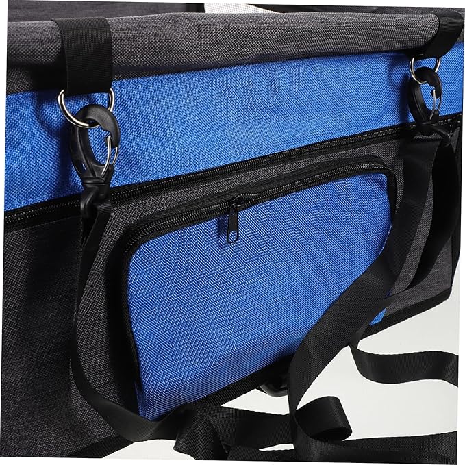 Toyvian Portable Pet Car Seat Breathable Design Comfortable Travel Carrier for Dogs and Cats with Front Pocket for Easy Storage