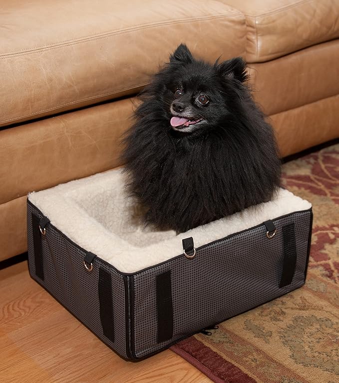Pet Gear Lookout Booster Car Seat, Removable Comfort Pillow, Safety Tether Included, Installs in Seconds, No Tools Required, 4 Colors