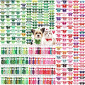 Talltalk 360 Pcs Valentines Day Dog Bow Ties Collars Set Adjustable St Patricks Day Dogs Neckties Grooming Supplies for Small Medium Large Easter Christmas Pet Cat Decoration(Valentine)