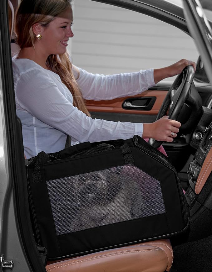 Pet Gear Signature Pet Safety Carrier and Car Seat for Small Dogs & Cats, Onyx