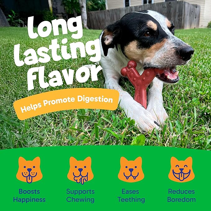 Chew'ems Durable Chewy Dog Toys | Long-Lasting & Flavorful Chew Dog Toys, Large Dog Breeds | Large Dogs, Chicken-Flavored
