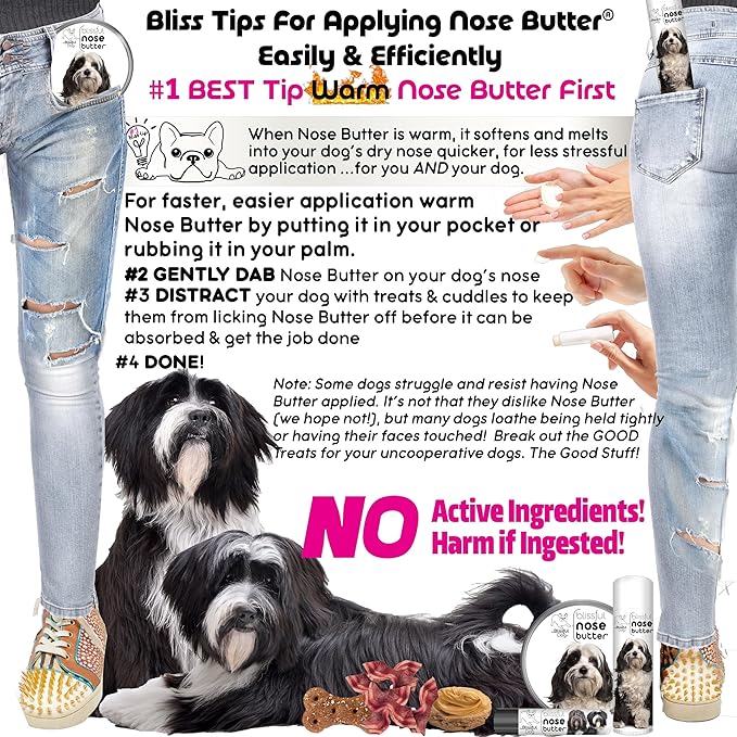 The Blissful Dog Tibetan Terrier Unscented Nose Butter - Dog Nose Butter, 0.50 Ounce,UNSC-TIBTERR-50oz