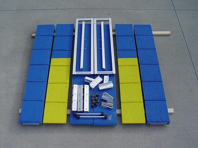 Aluminum Dog Agility Dog Walk with Rubber Surface (8')