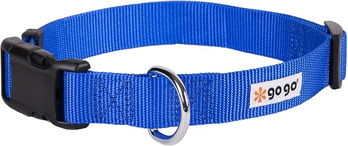 GOGO Pet Products Comfy Nylon 3/8-Inch Adjustable Pet Collar, X-Small, Blue
