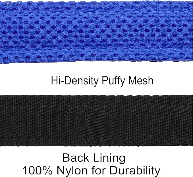 Kruz No Pull Dog Harness (Chest 30”-44”, Weight 66-176 lbs) Heavy-Duty Pet Harness for Large Breeds, Ultra-Comfort Fit, Lifetime Durability, Adjustable Dog Harness No Pull Design (Blue, X-Large)