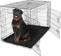 CAPHAUS Foldable Dog Crate Wire Metal Kennel w/Leak-Proof Pan & Protecting Feet & Divider Panel, Small, Medium & Large Indoor Cage, 48” w/Single or Double Doors