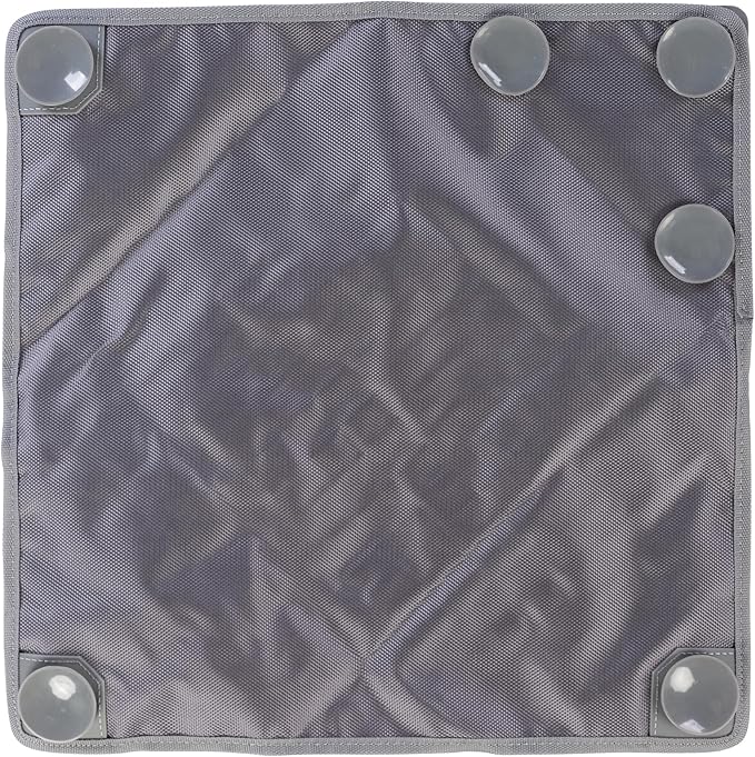 Messy Mutts Square 16" x 16" Forage and Lick Mat with Non-Slip Suction Cups | Stimulating Sniffing Interactive Puzzle for Dogs | Silicone Triangle Licking