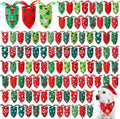 Preboun 100 Pcs Christmas Dog Bandanas Bulk Xmas Bandanas for Dogs Triangle Kerchief Bibs Scarf for Pet Xmas Costume Photo Props Accessories Pet Shops Adoption Events, 25 Styles(31.5 x 21.7 x 21.7)