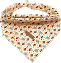Elegant Little Tail Dog Bandana - Thanksgiving Scarf, Soft Washable Dog Scarf for Small, Medium, Large Dogs