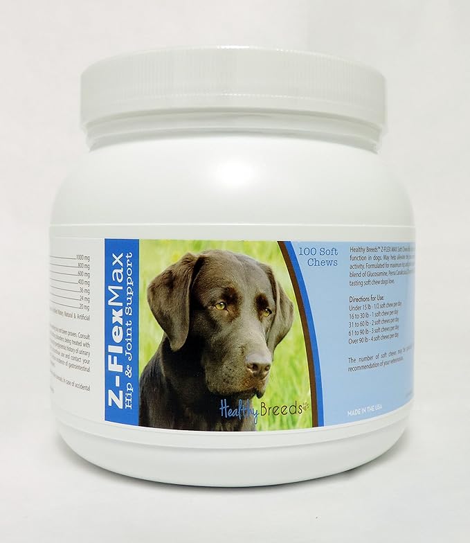 Healthy Breeds Labrador Retriever Z-Flex Max Hip & Joint Soft Chews 100 Count