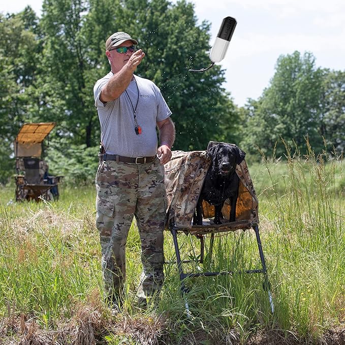 Momarsh Floating Dog Training Bumper | Durable Dummy with Easy Launch Rope | Advanced Waterfowl Hunting Retriever Dog Tool | Enhance Agility and Obedience