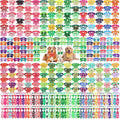 Talltalk 360 Pcs Valentines Day Dog Bow Ties Collars Set Adjustable St Patricks Day Dogs Neckties Grooming Supplies for Small Medium Large Easter Christmas Pet Cat Decoration(Love/Clover/Easter)