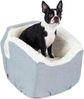 Snoozer Dog Car Seat: Lookout I Dog Booster Car Seat for Pets up to 18lbs, Helps Alleviate Travel Sickness & Fear for Dogs, Removable Washable Cover – Stone Diamond, Size Small