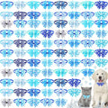 Maitys 80 Pcs Winter Snowflake Dog Bow Tie Adjustable Winter Dog Collar with Bow Ties 20 Styles Snow Snowman Snowflake Elk Pet Grooming Accessories Attachment Pet Supplies for Xmas Holiday Decor