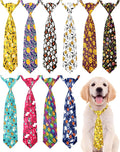 PET SHOW 10pcs Halloween Medium Dog Ties Neckties for Large Dogs Adjustable Holiday Grooming Accessories Neck Ties Bowties Girl Boy Festival Costumes Assorted Puppies Cats Party Favor