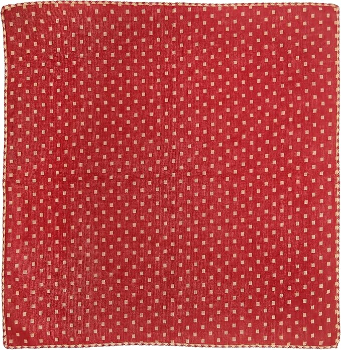Double Layers Two Tones Dog Cotton Square Bandana Bibs Scarf Kerchief for Small Medium Dogs Boy or Girl - DCB07 R&B