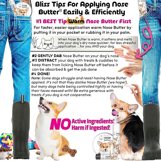 The Blissful Dog Corgi Unscented Nose Butter, 0.15-Ounce