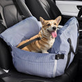 Dog Car Seat Pet Car Seat for Small Medium Large Dogs Dog Booster Seat for Safe and Comfortable Car Travel Dog Car Bed and Travel Bed Blue and White Blue 20 * 20 in