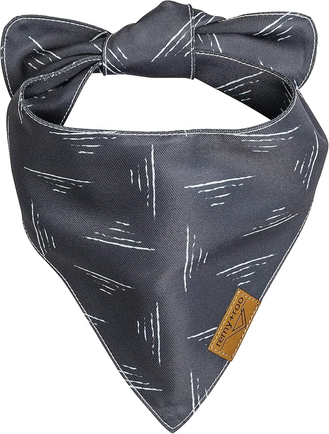 Remy+Roo Small Spring Dog Bandanas - 4 Pack Logan Set | Premium Durable Adjustable Polyester Fabric | Patented Shape Boy Dog Bandanas | Pack of Thanksgiving Bandanas for Dogs