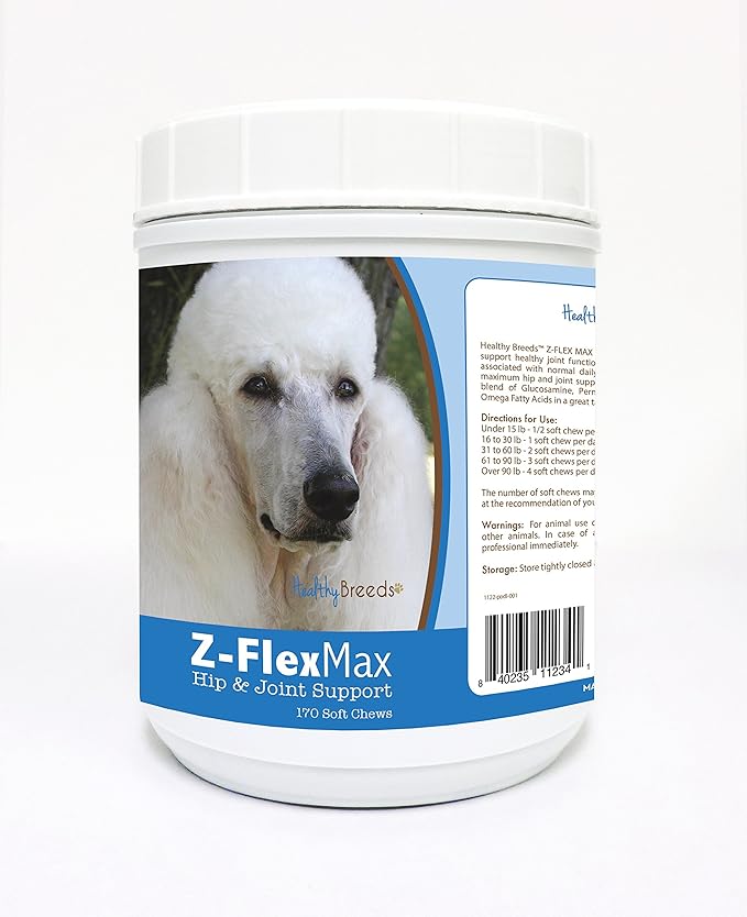 Healthy Breeds Poodle Z-Flex Max Hip and Joint Soft Chews 170 Count