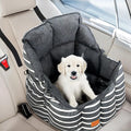 Small Dog Car Seats Washable Dog Booster Seat for Car Clip-On Leash and Cushion with Storage Pockets Under 25lbs Portable Travel Pet,Black