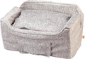 Snoozer Dog Car Seat with Storage Tray: Lookout II Dog Booster Car Seat for Pets up to 34lbs, Helps Alleviate Travel Sickness & Fear for Dogs, Removable Washable Cover – Palmer Dove, Size Large