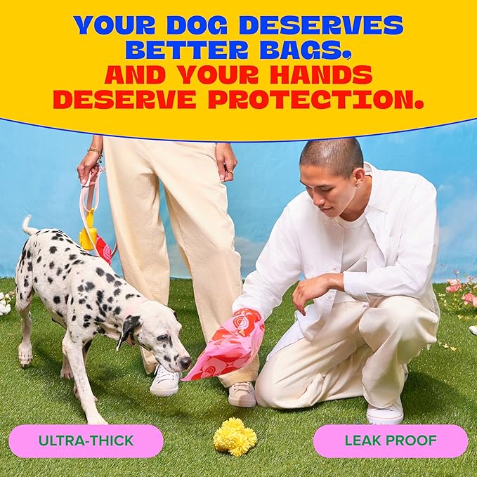 Poop Bags for Dogs 200 Count - 14" Extra Long Leak-Resistant Waste Bag Tissue Box - Unscented Extra Thick Poop Bag, Easy to Tear Dog Bags for Poop - Convenient Dispenser Box - Dog Supplies
