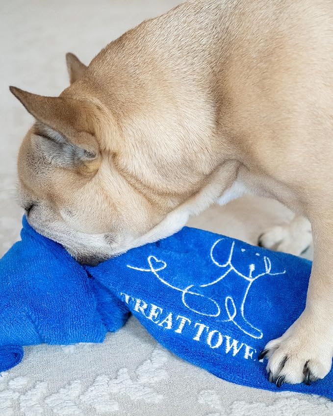 Dog Enrichment Puzzle Toy – Snuffle Mat Alternative for Dogs, Interactive Sniffing & Mental Stimulation Toy, Boredom Buster Nose Work Toy, Washable Microfiber Treat Towel