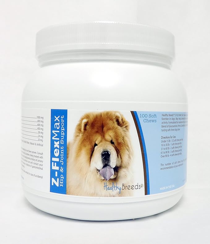 Healthy Breeds Chow Chow Z-Flex Max Hip & Joint Soft Chews 100 Count