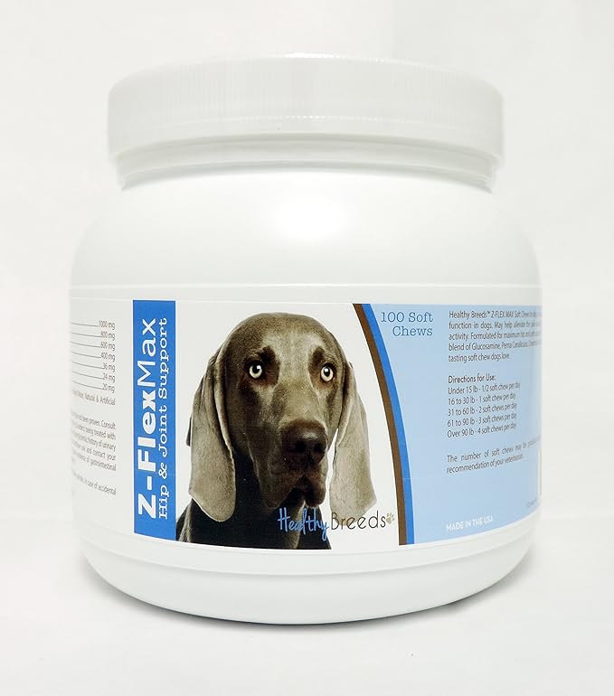 Healthy Breeds Weimaraner Z-Flex Max Hip & Joint Soft Chews 100 Count