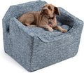 Snoozer Dog Car Seat: Lookout I Dog Booster Car Seat for Pets up to 25lbs, Helps Alleviate Travel Sickness & Fear for Dogs, Removable Washable Cover – Palmer Indigo, Size Medium