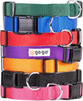 GOGO Pet Products Comfy Nylon 5/8-Inch Adjustable Pet Collar, Small, Blue